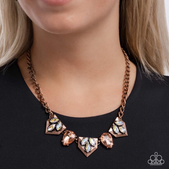 Paparazzi Jewelry Accessories - Home Place Haute - Copper Necklace - NEW!! - Picture 4 of 6